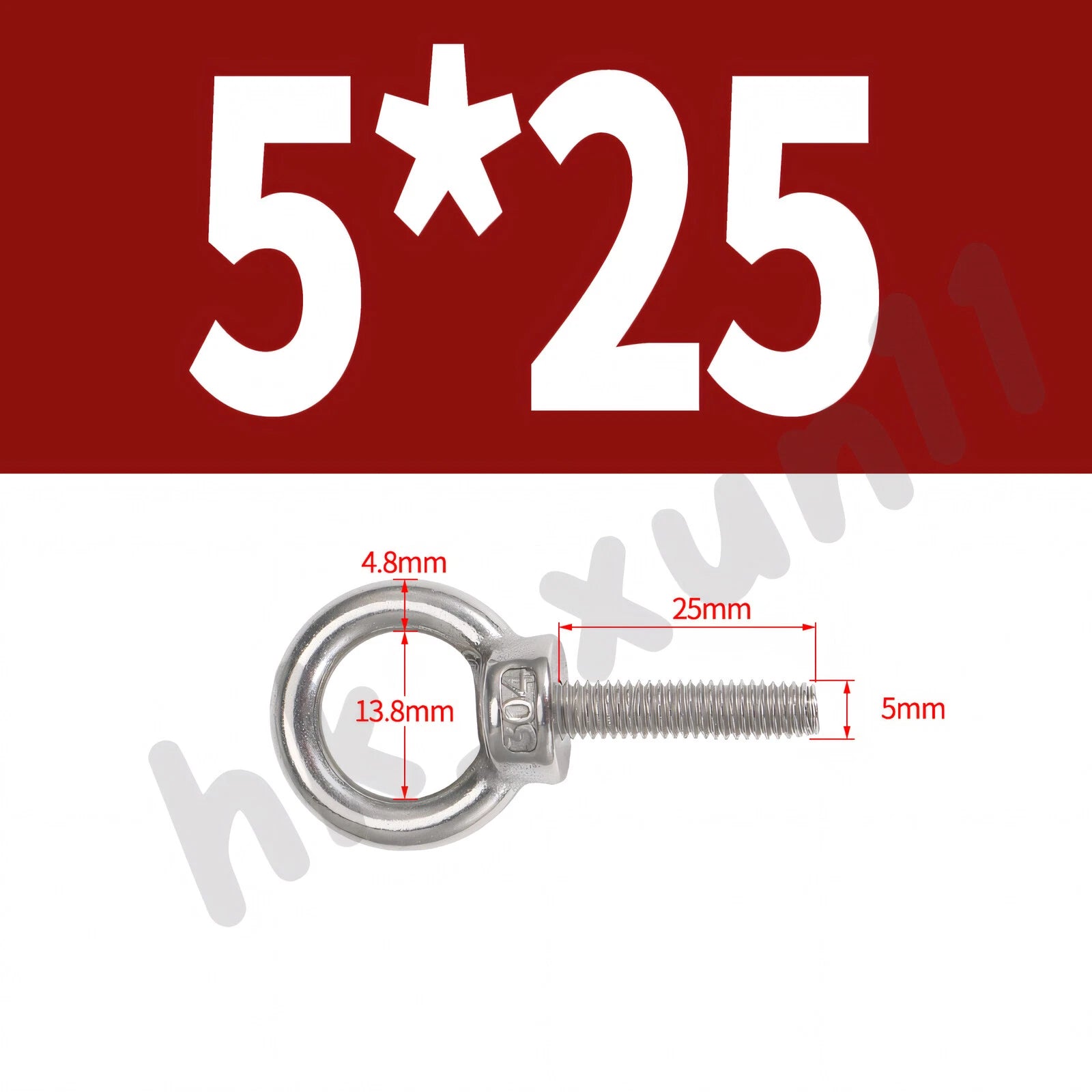 M3 M4 M5 M6 M8 M10 M12 TO M24 LIFTING EYE NUTS & BOLTS A2-304 STAINLESS STEEL