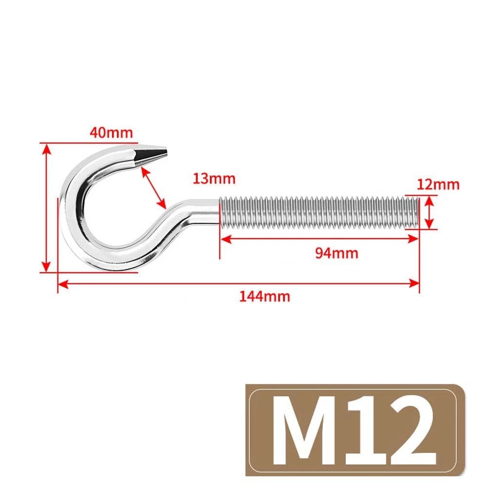 Metric Eye Bolt & Hook Screw — Stainless Steel, M4–M24, Standard & Left Hand Thread - HomeDIYer