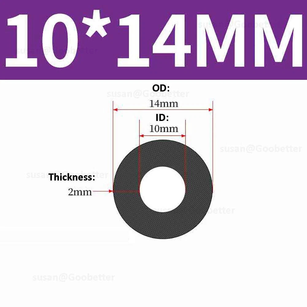 Silicone Hose Pipe Tube Water Air Black Rubber Tubing Tube ID 0.5mm to 38mm