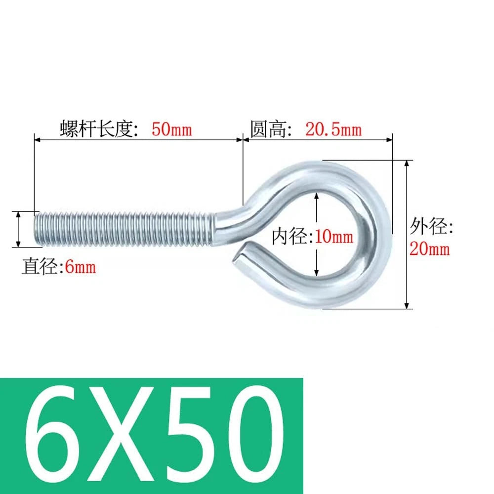 M3–M12 Galvanised Eye Screws | Metric Closed Eye Bolts & Threaded Ring Hooks
