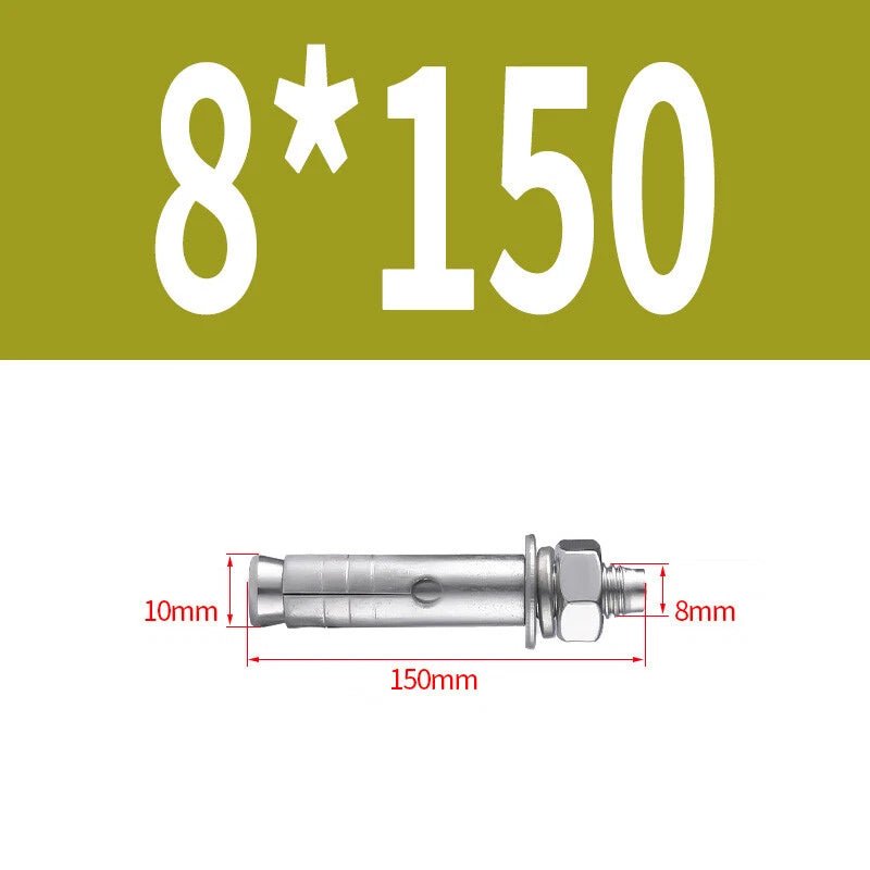 Hex Nut Expansion Sleeve Anchor Bolts — M6 to M20, Galvanized & Stainless Steel - HomeDIYer