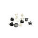 Round Hole Plugs – Rubber Button Screw Caps & Blanking Seals (9mm, 10mm, 11mm) Black/White