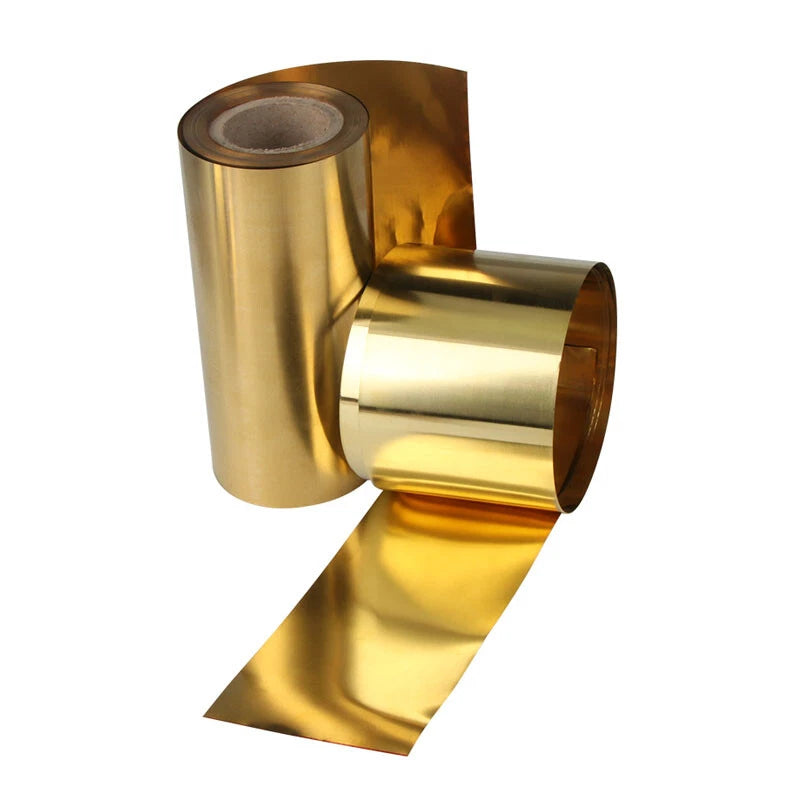 10-300x1000mm Brass Sheet Plate Cu Metal Foil Panel Strip Roll Thick 0.01mm-1mm