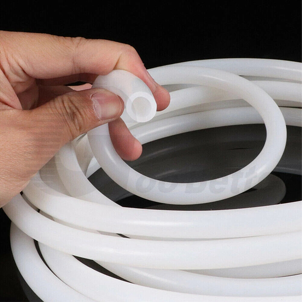 White Silicone Rubber Tubing — OD 9–44mm, High-Temp Flexible Hose Pipe (Per Metre)