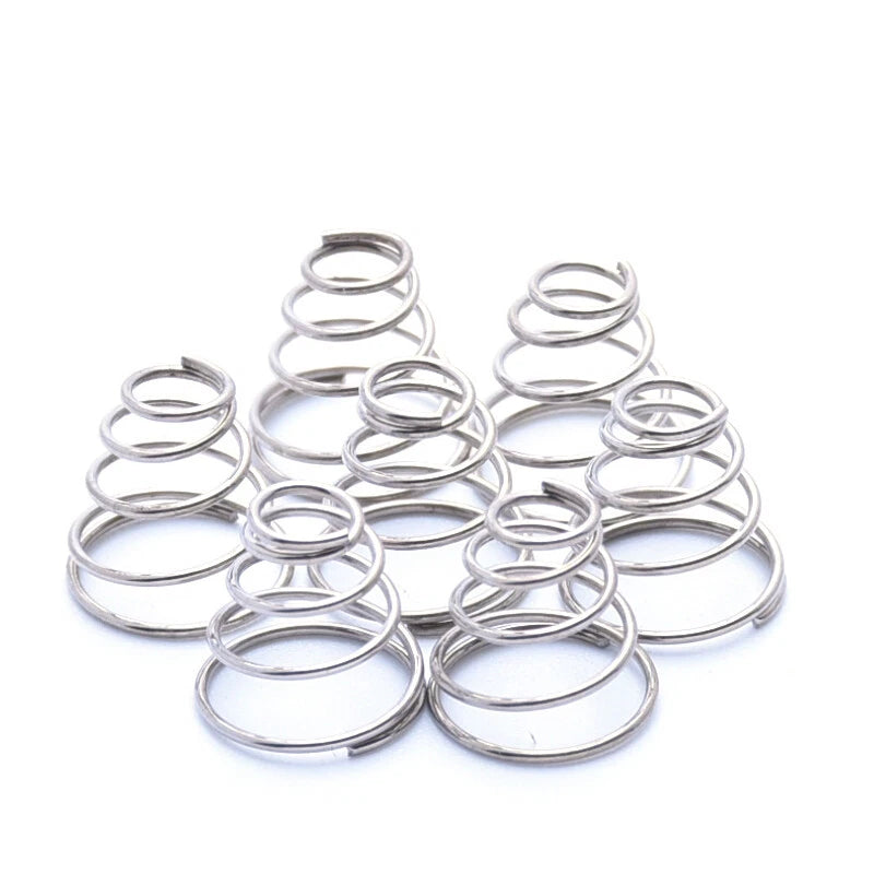 0.8mm Wire Diameter 304 Stainless Steel Conical Cone Compression Spring Springs