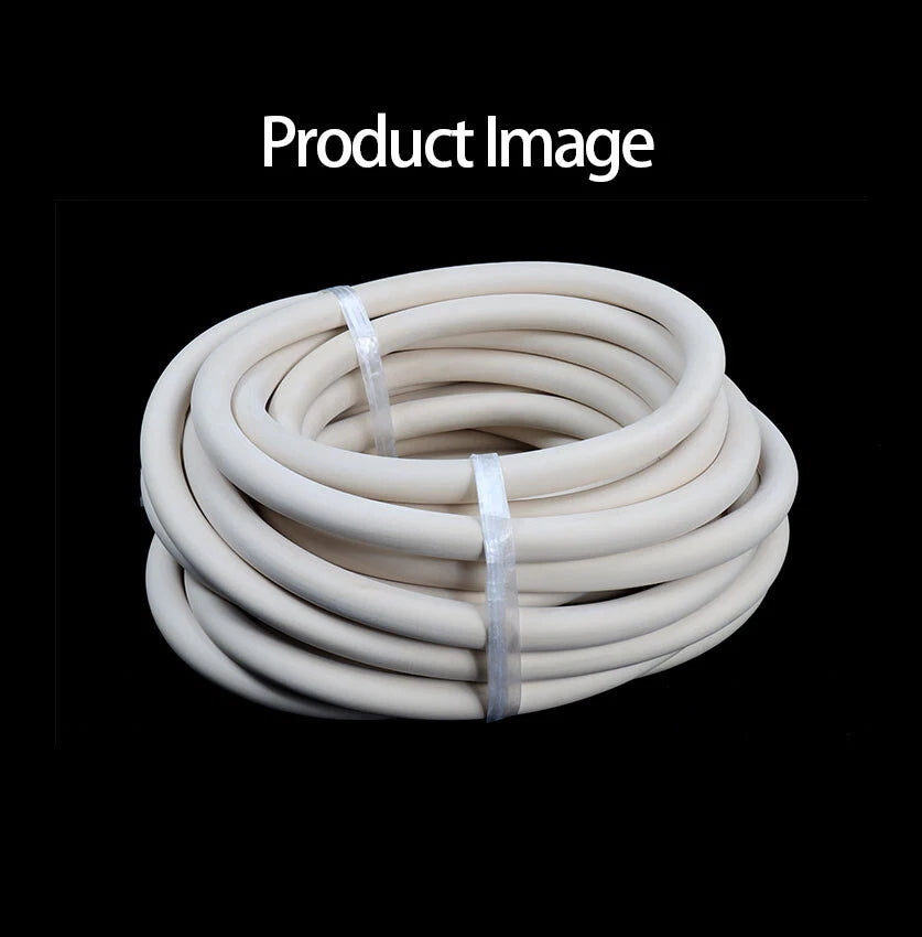 White Flexible Rubber Vacuum Tube — Laboratory Hose Pipe ID 1.5mm–12mm