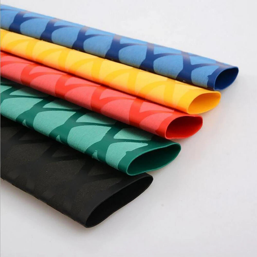 Heat Shrink Fishing Rod Handle Grip Tubing — Non-Slip Textured Sleeve, 15–50mm
