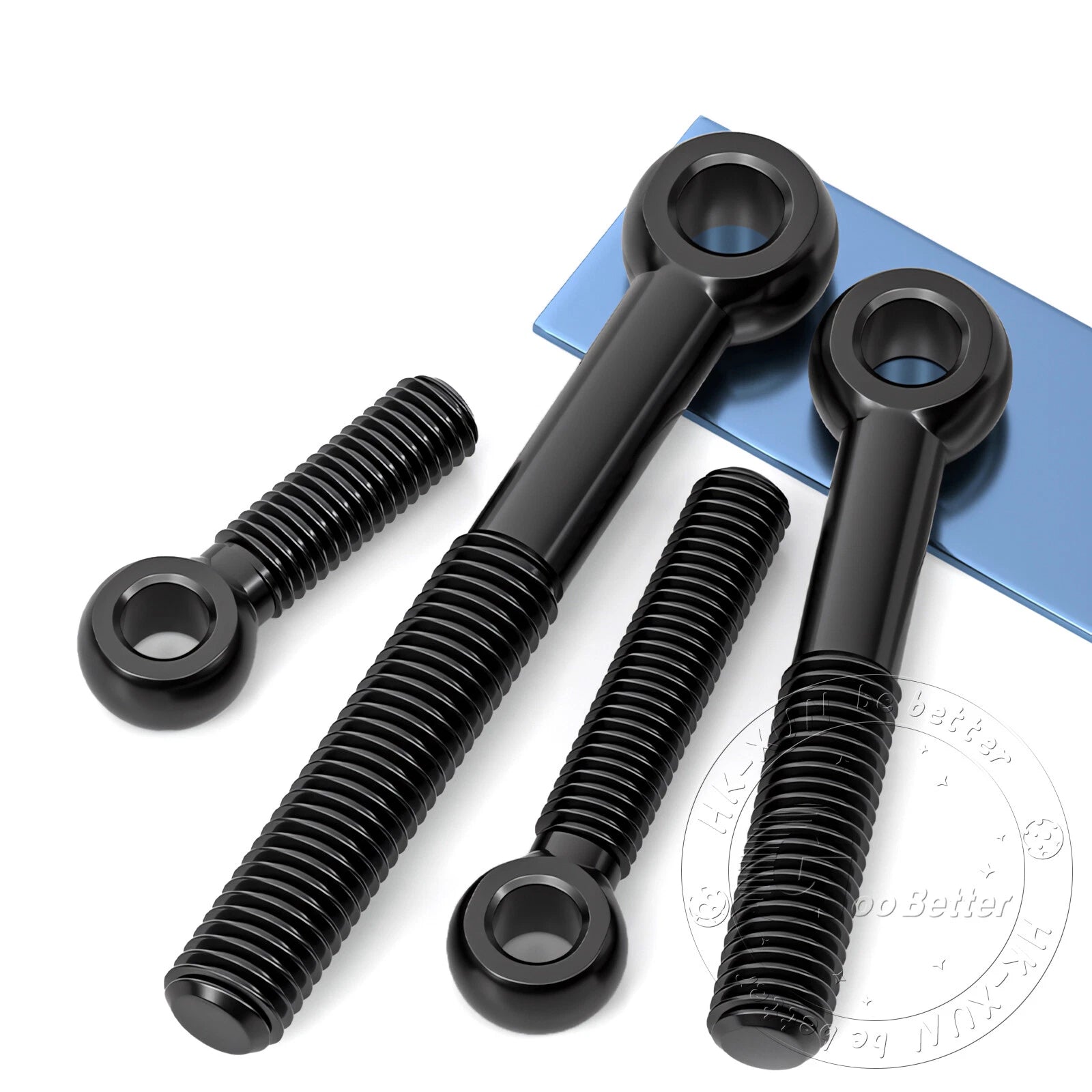 Eye Bolts Threaded Rings 4.8 Carbon Steel Catenary Wire Hanging Eyelet Screws