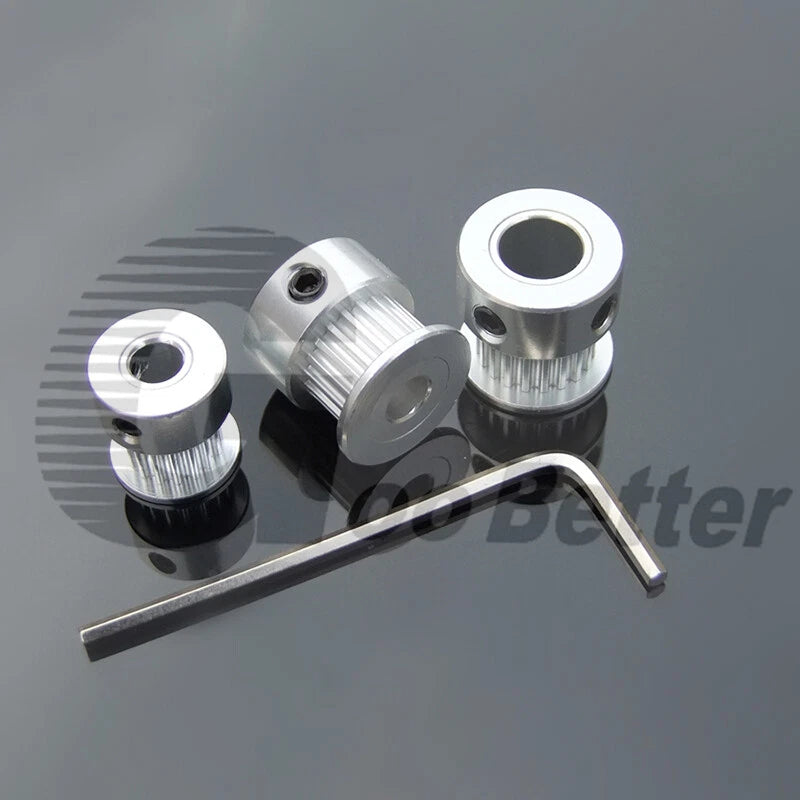 GT2 Timing Pulley Belt 2mm Pitch 16 - 60 Tooth Bore 3.17mm - 12mm for CNC Motor