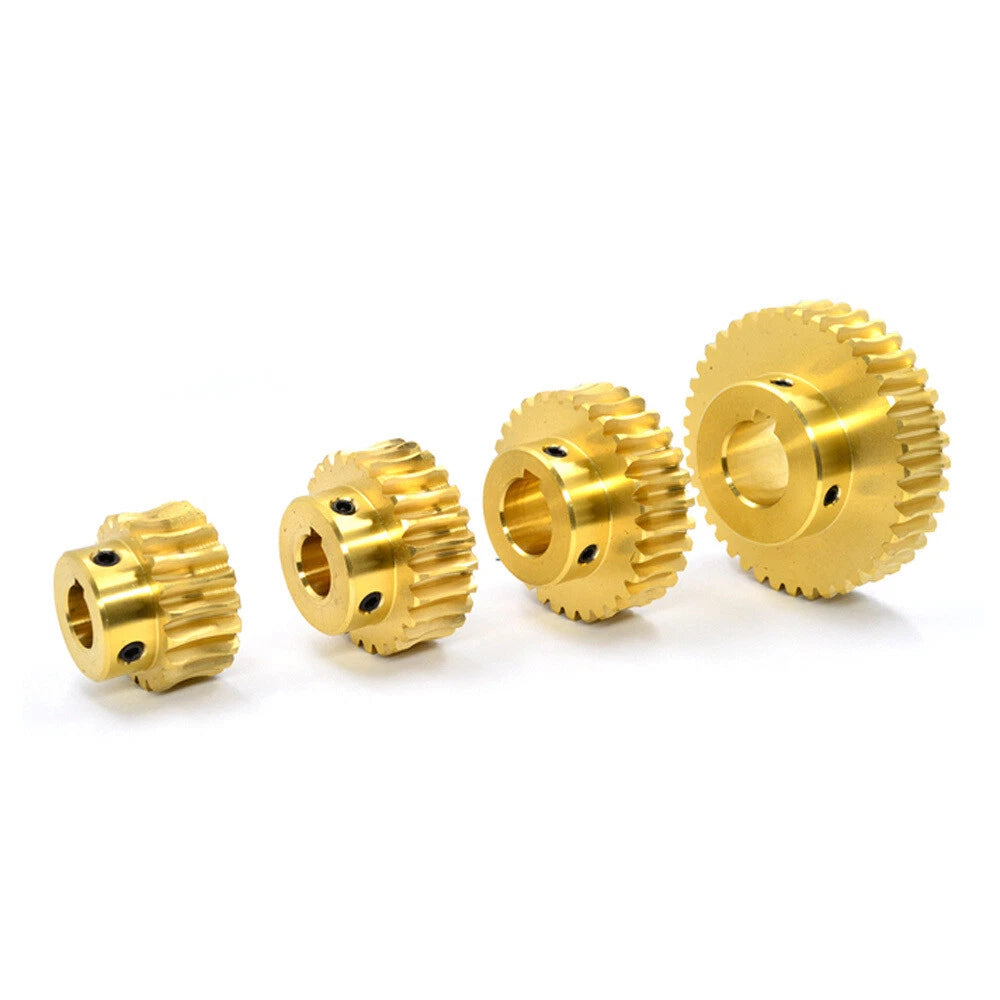 1 Modulus 15-60T Brass Worm Wheel Gear Pitch 3.14mm Transmission Gear,Worm Rod