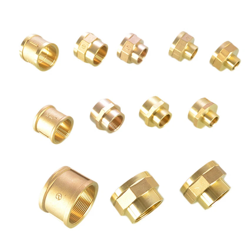 Brass BSP Female Thread Reducing Pipe Adapter Connector — 1-1/4" to 2"