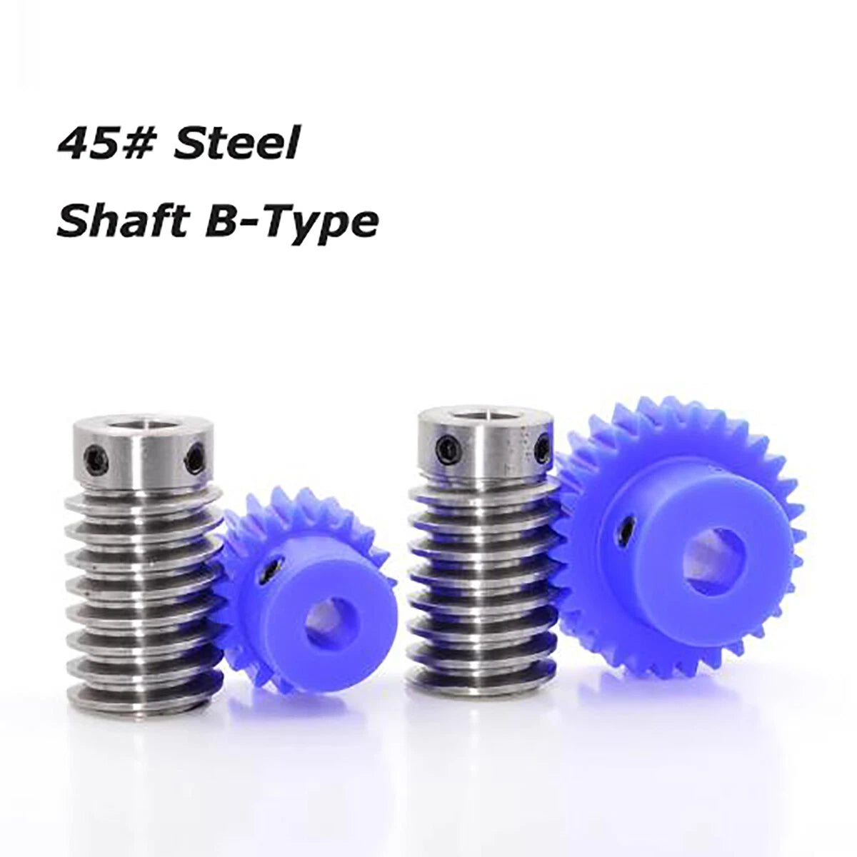 1 Modulus Plastic Nylon Worm Gear Wheel 10T-80T & A B L Steel Worm Gear Shaft