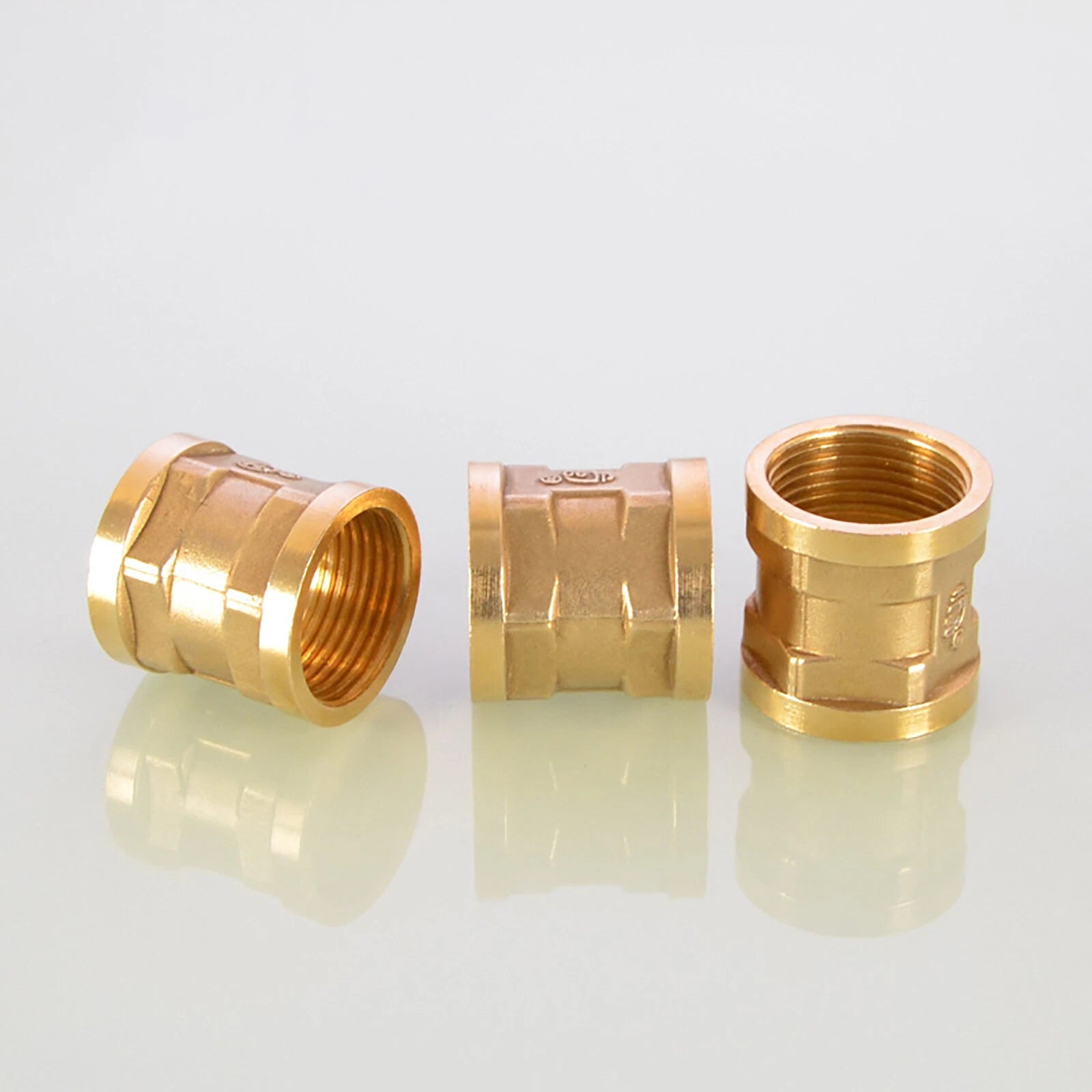 BSP Brass Socket Coupler Female x Female Thread Fitting | 1/8" to 1" Sizes