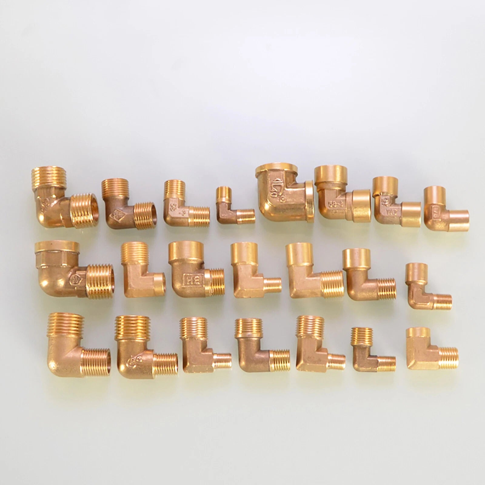 Brass 90° Elbow BSP Threaded Pipe Fitting — Equal & Reducer, 1/8" to 1/2"