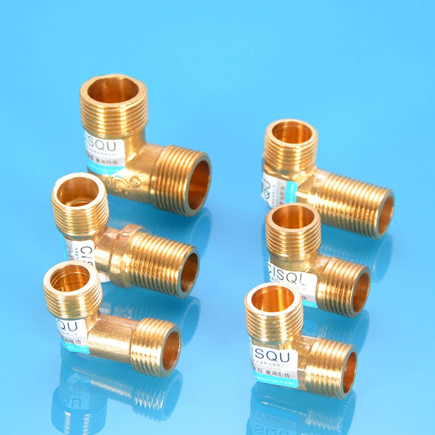 Brass NPT Pipe Fittings – 1/2" & 3/4" Male Female Thread Adapter Connector