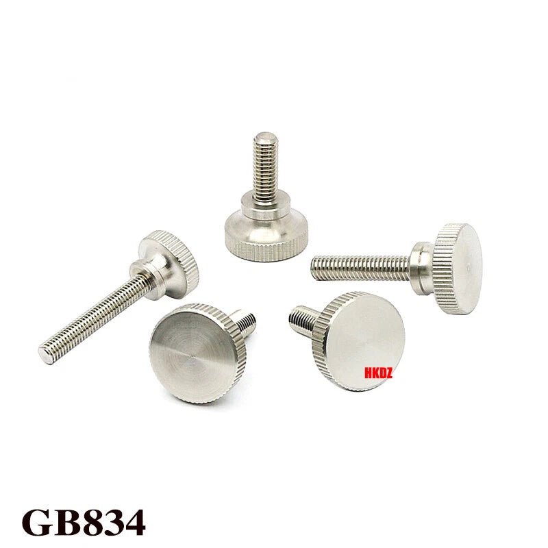 M2/M2.5 High Head Knurled Thumb Screws – 303 Stainless Steel Hand Grip Knob Bolts (3 - 12mm) - HomeDIYer