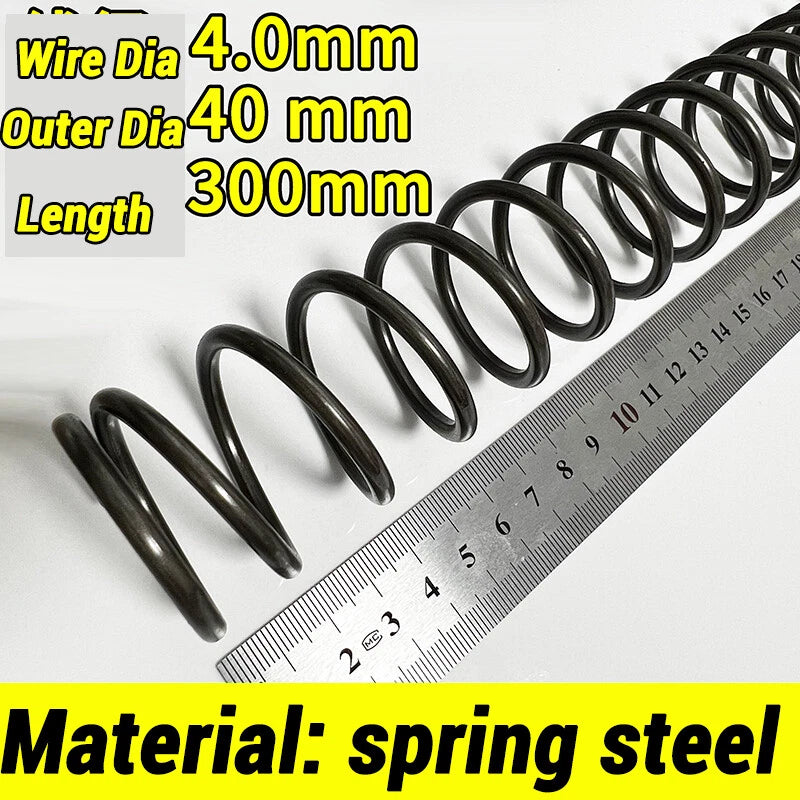 Compression Spring 4-5mm Wire dia 40-80mm Diameter & 300mm Length Pressure Small