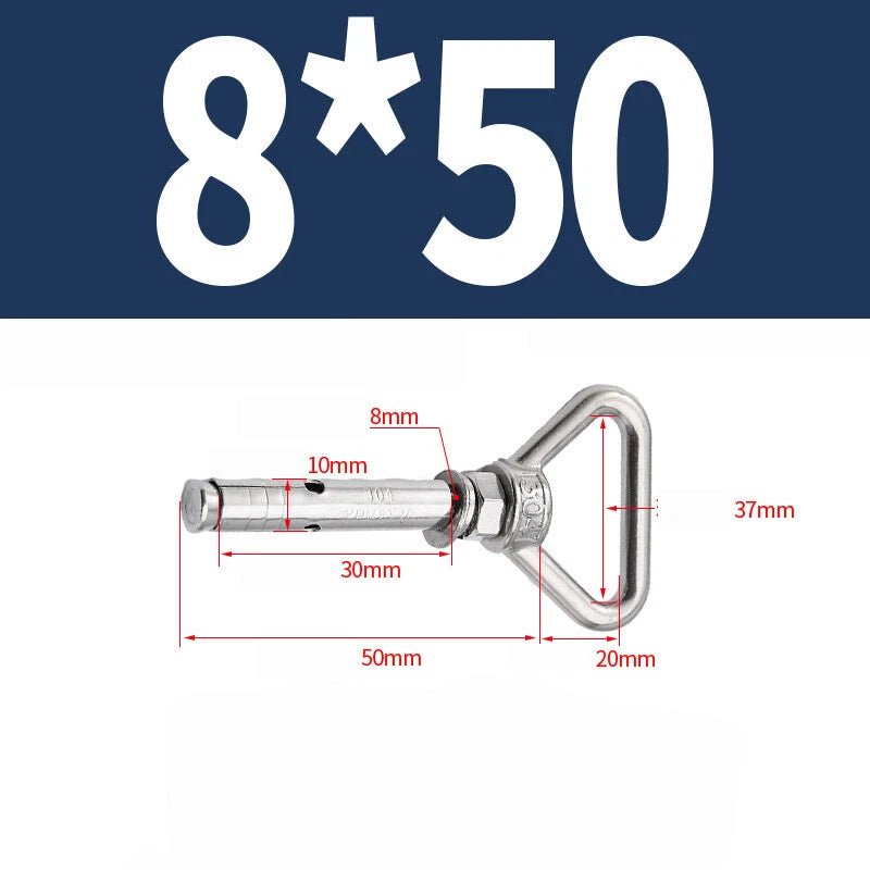 304 Stainless Steel Lifting Eye Ring Concrete Sleeve Anchor Bolts — M8 to M20 - HomeDIYer