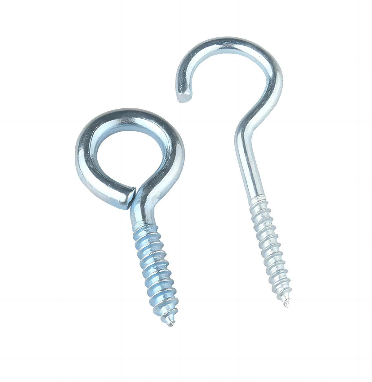 Screw-In Hooks & Eye Hooks — Galvanized, Nickel, Copper & Stainless, 1.1mm–8.6mm
