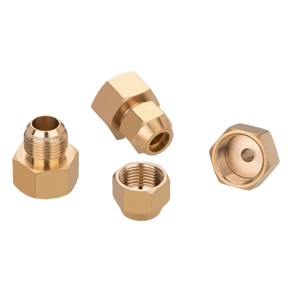 Brass Compression Straight Coupling Connector – Flared Fittings for Copper Pipe