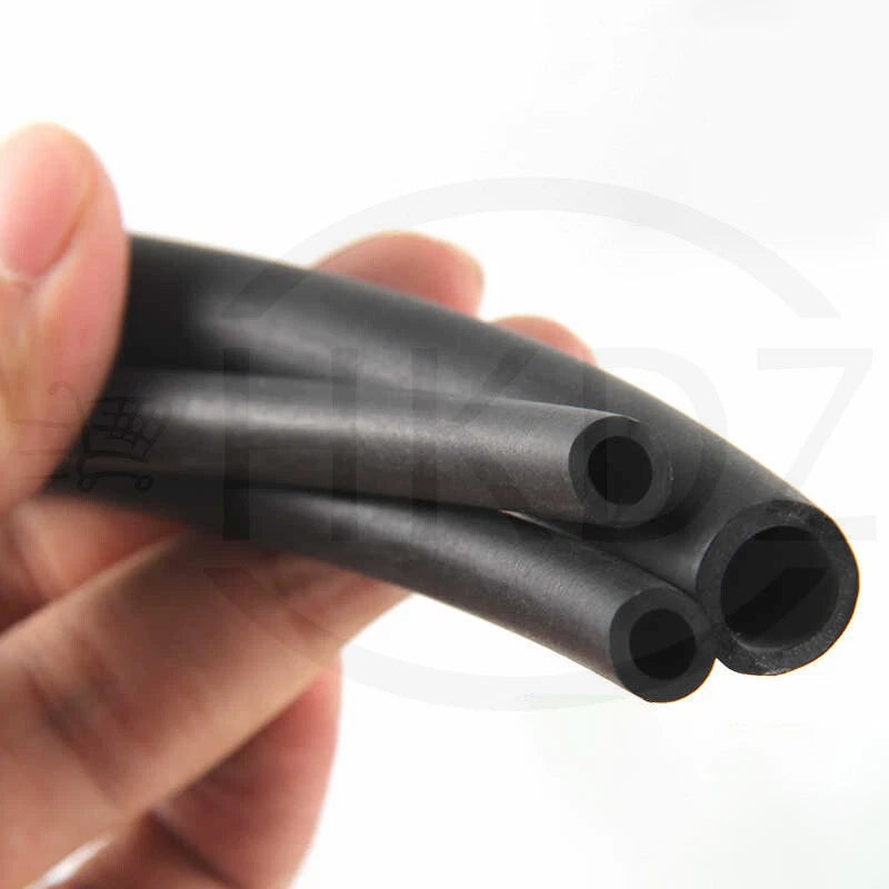 Black Fluorine Rubber Tube Fuel Hose-Engine Petrol,Oil Line Fuel Pipe ID 1 -32mm