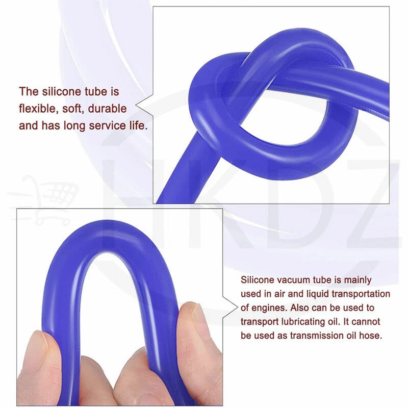 Food Grade Silicone Tubing – Flexible Vacuum Hose Pipe, ID 0.5mm–38mm, Blue