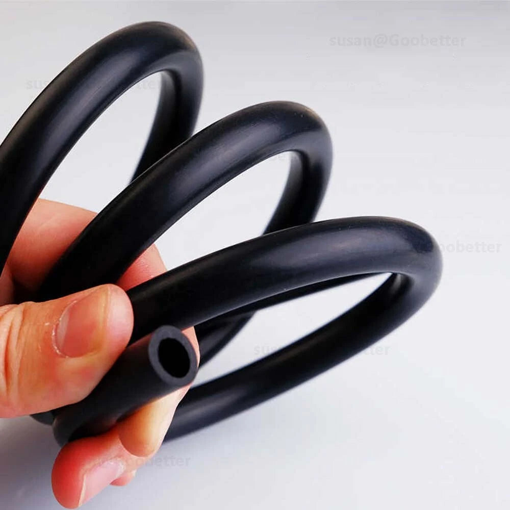 Silicone Hose Pipe Tube Water Air Black Rubber Tubing Tube ID 0.5mm to 38mm
