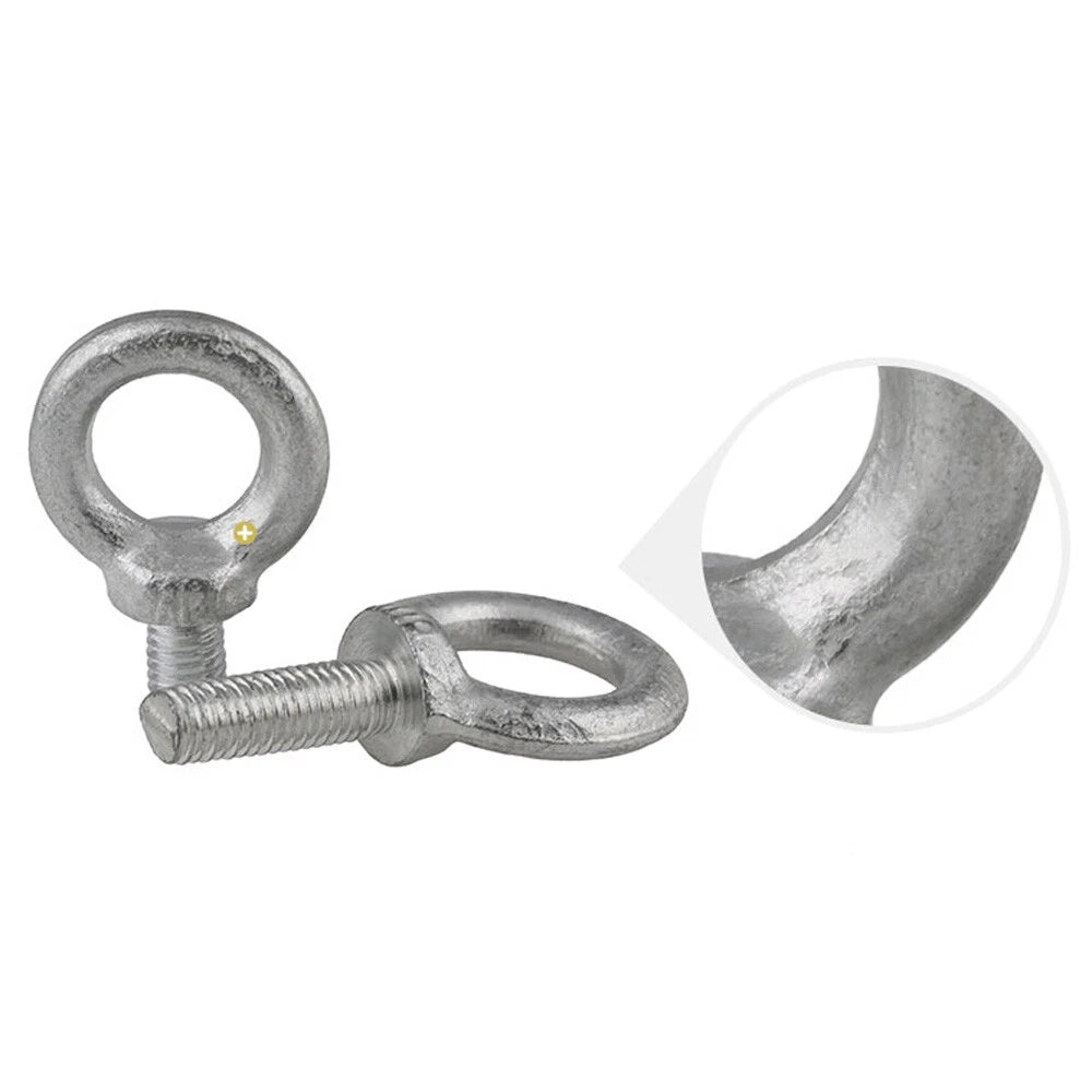 Metric Eye Bolts M6–M20 Lifting Ring Screws | Zinc Plated Carbon Steel