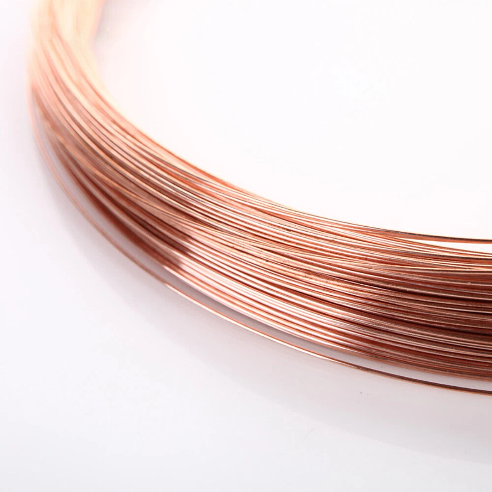 T2 Copper Wire Round Solid Bare Uncoated 3mm - 4.5mm Jewelry Making-Wire Craft