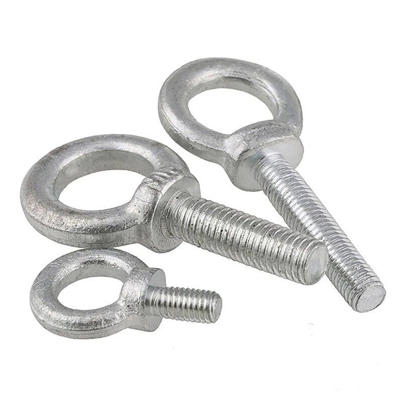 Galvanized Lifting Eye Bolts M6 M8 M10 M12 M14 M16 M18 M20 — O - Ring Eye Bolts for Rigging & Lifting - HomeDIYer