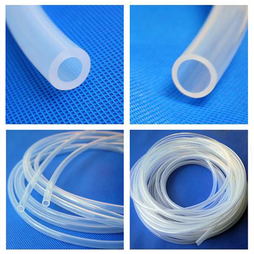 Food Grade Clear Silicone Vacuum Tube Beer Hose Pipe Soft Rubber ID:0.8-12.7mm