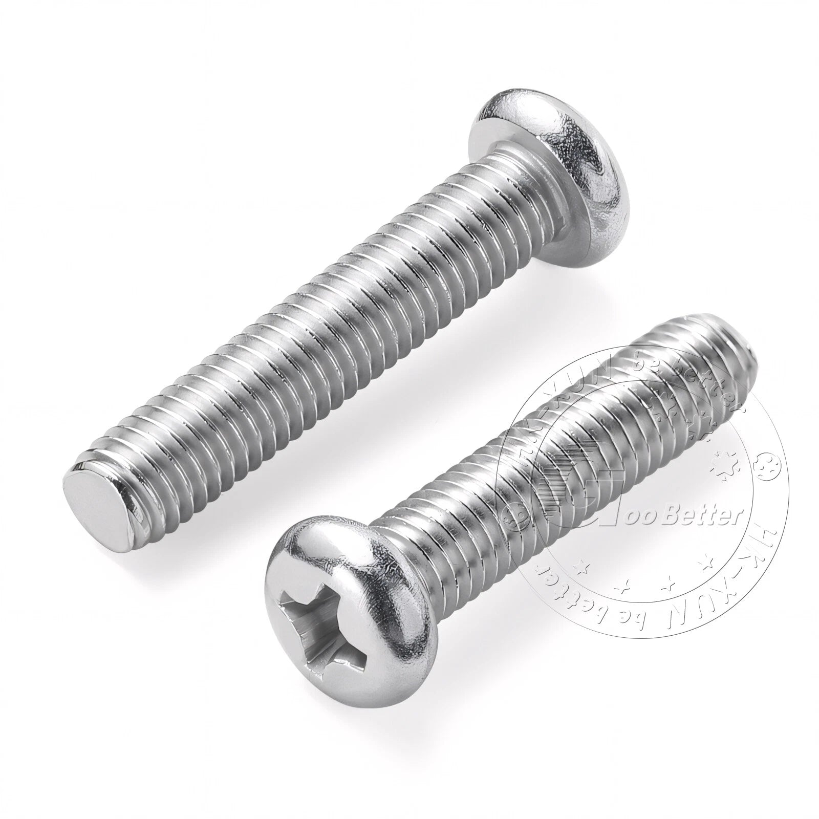 M3 M3.5 Phillips Pan Head Machine Screws – A2 Stainless Steel DIN 7985H (3–180mm Lengths)
