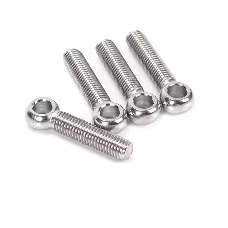 Forged Eye Bolts A2 Stainless Steel Full Thread — M6 to M30, 25–390mm - HomeDIYer