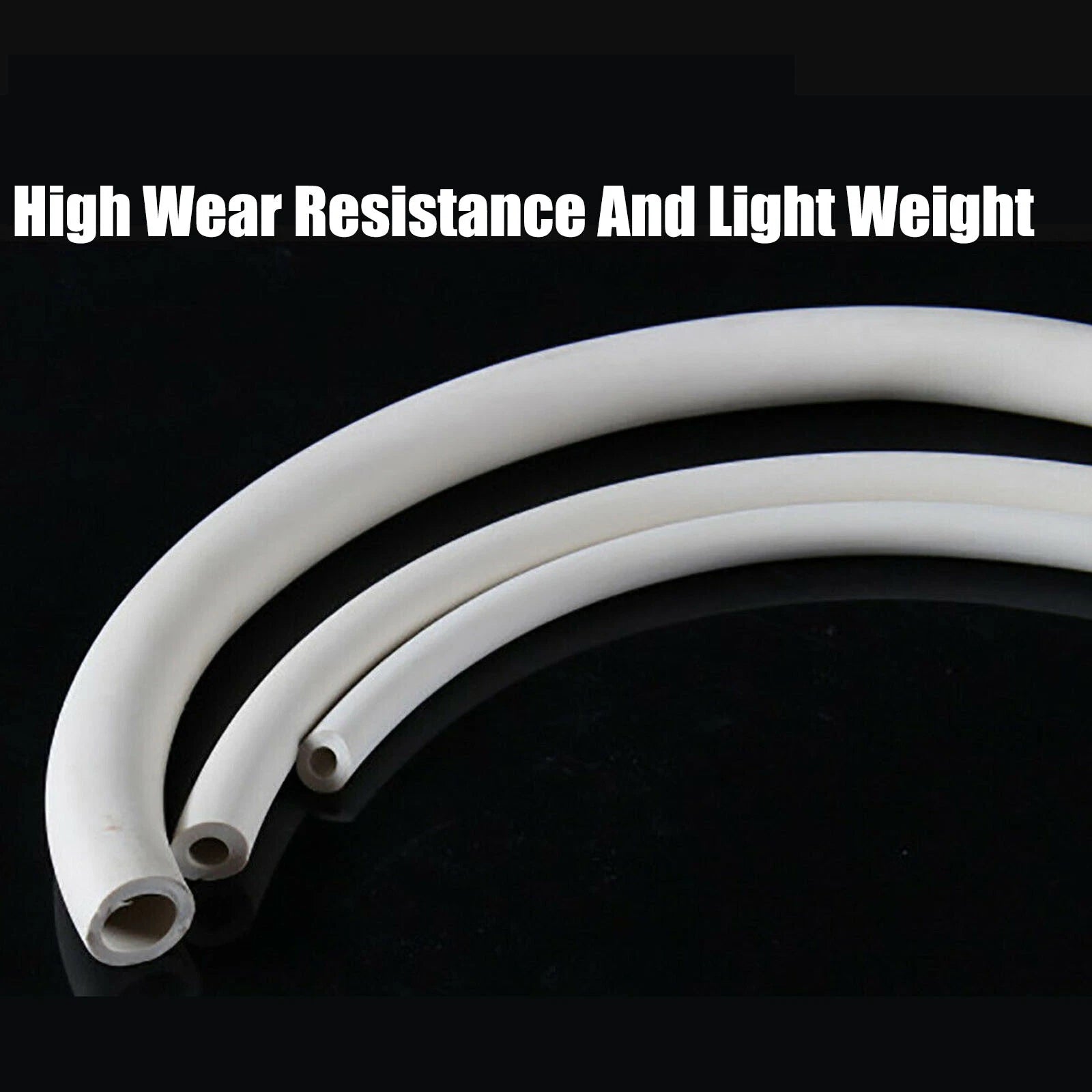 White Rubber Vacuum Tube | Laboratory Hose Pipe | ID 2mm–25mm | Multiple Sizes & Lengths