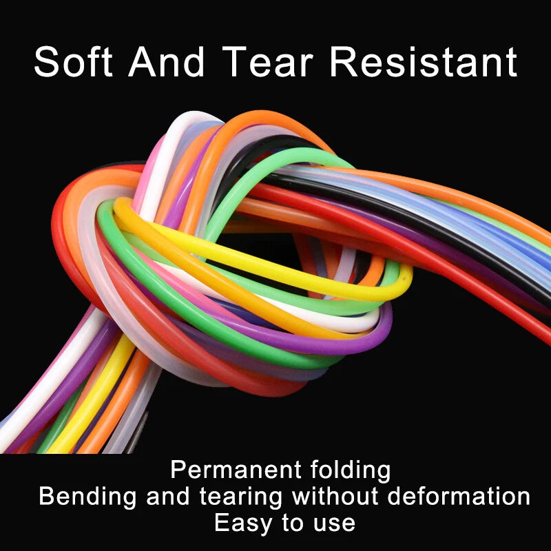 Color Silicone Tube Food Grade Flexible Tubing Hose Rubber Pipe I.D 2 4 5 6 8mm