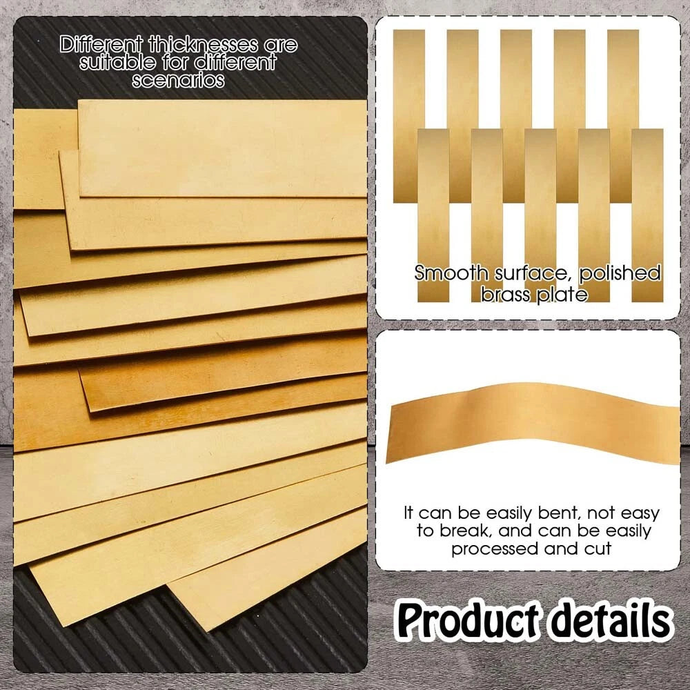 Brass Plate Sheet Thick 0.5/0.8/1/1.2/2/2.5mm-6mm Brass Metal Thin Sheet Plate