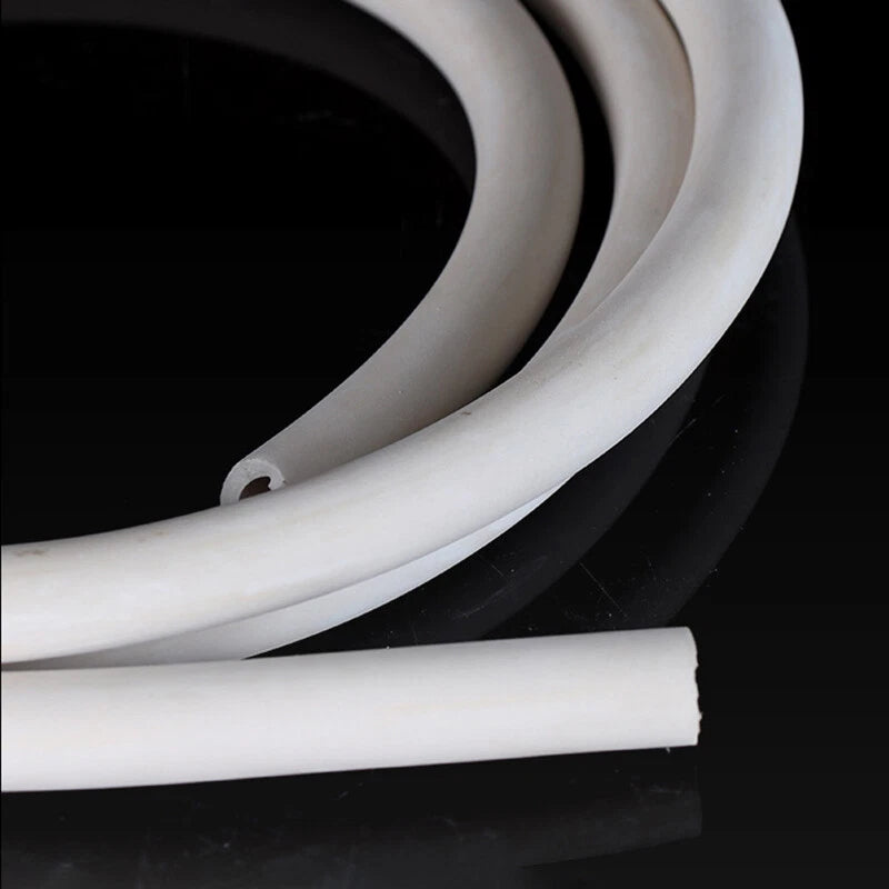Flexible White Rubber Hose Pipe — Air, Water, Fuel, Petrol, Vacuum & Oil Tubing