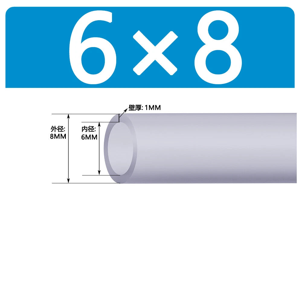 Food Grade Clear Silicone Tube Beer Milk Hose Pipe Soft Rubber ID 0.5mm - 38mm