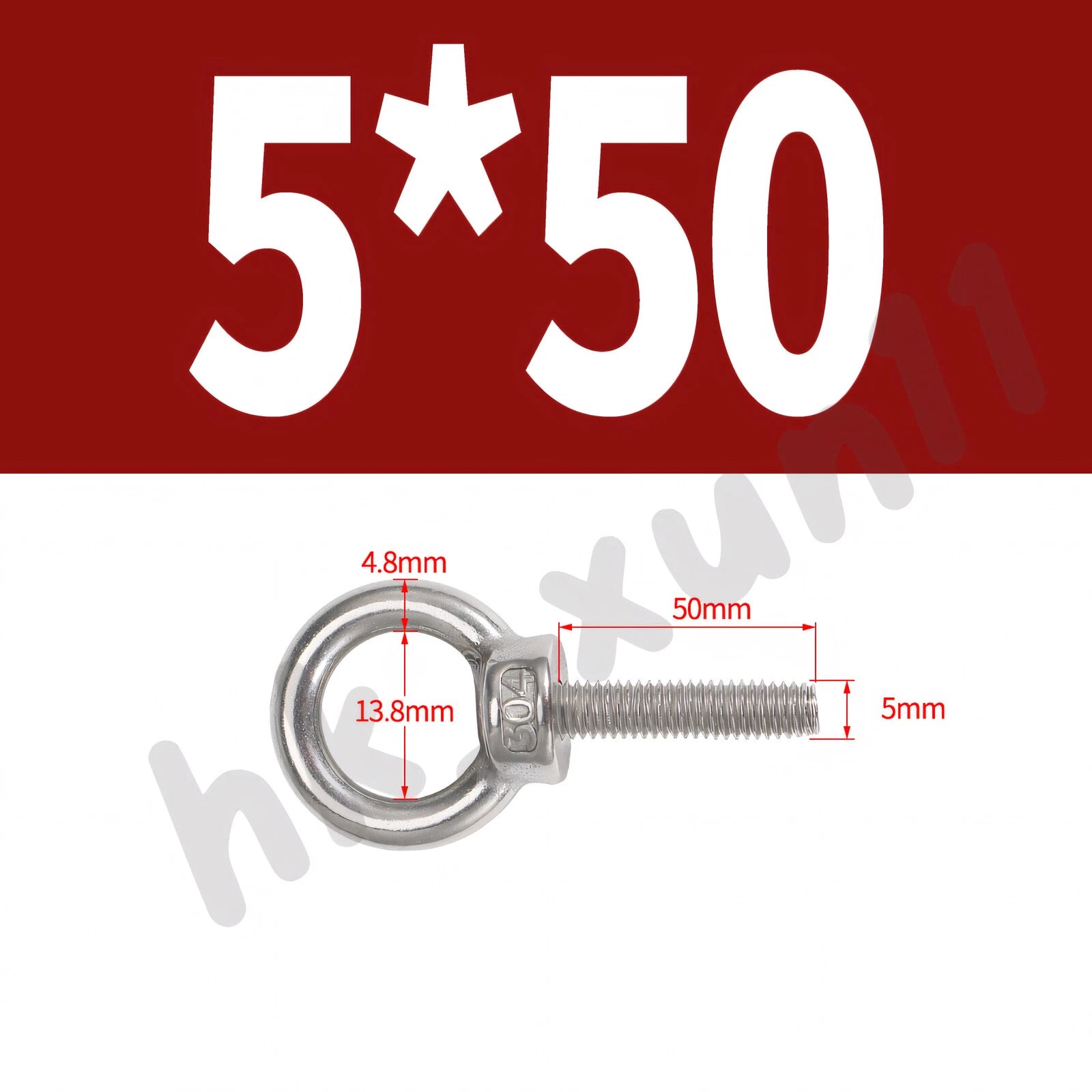 M3 M4 M5 M6 M8 M10 M12 TO M24 LIFTING EYE NUTS & BOLTS A2-304 STAINLESS STEEL