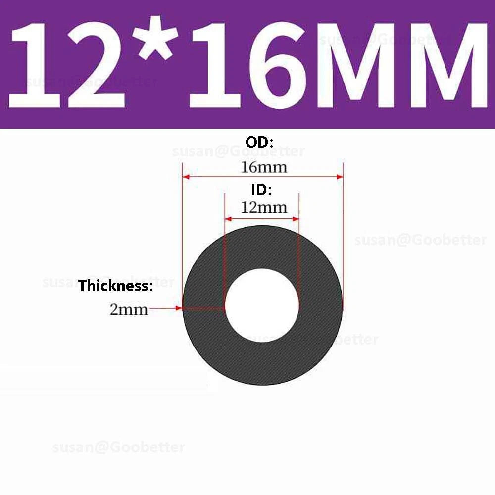 Silicone Hose Pipe Tube Water Air Black Rubber Tubing Tube ID 0.5mm to 38mm