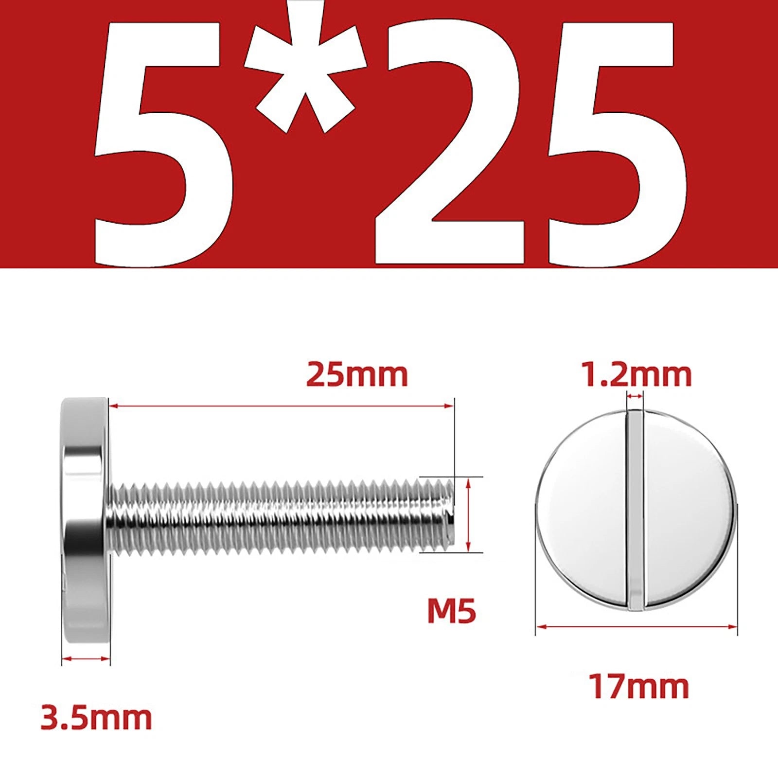 A2 Stainless Steel Slotted Large Head Machine Screws — Wide Pan Bolt DIN 921 | M2–M10