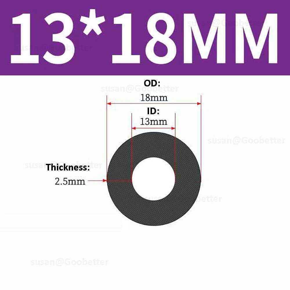 Silicone Hose Pipe Tube Water Air Black Rubber Tubing Tube ID 0.5mm to 38mm
