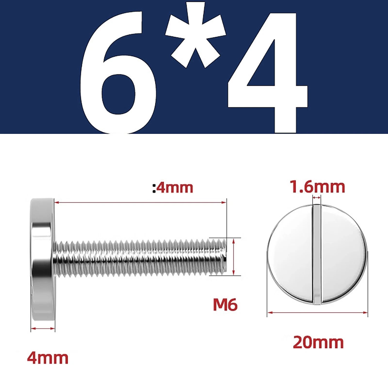 A2 Stainless Steel Slotted Large Head Machine Screws — Wide Pan Bolt DIN 921 | M2–M10