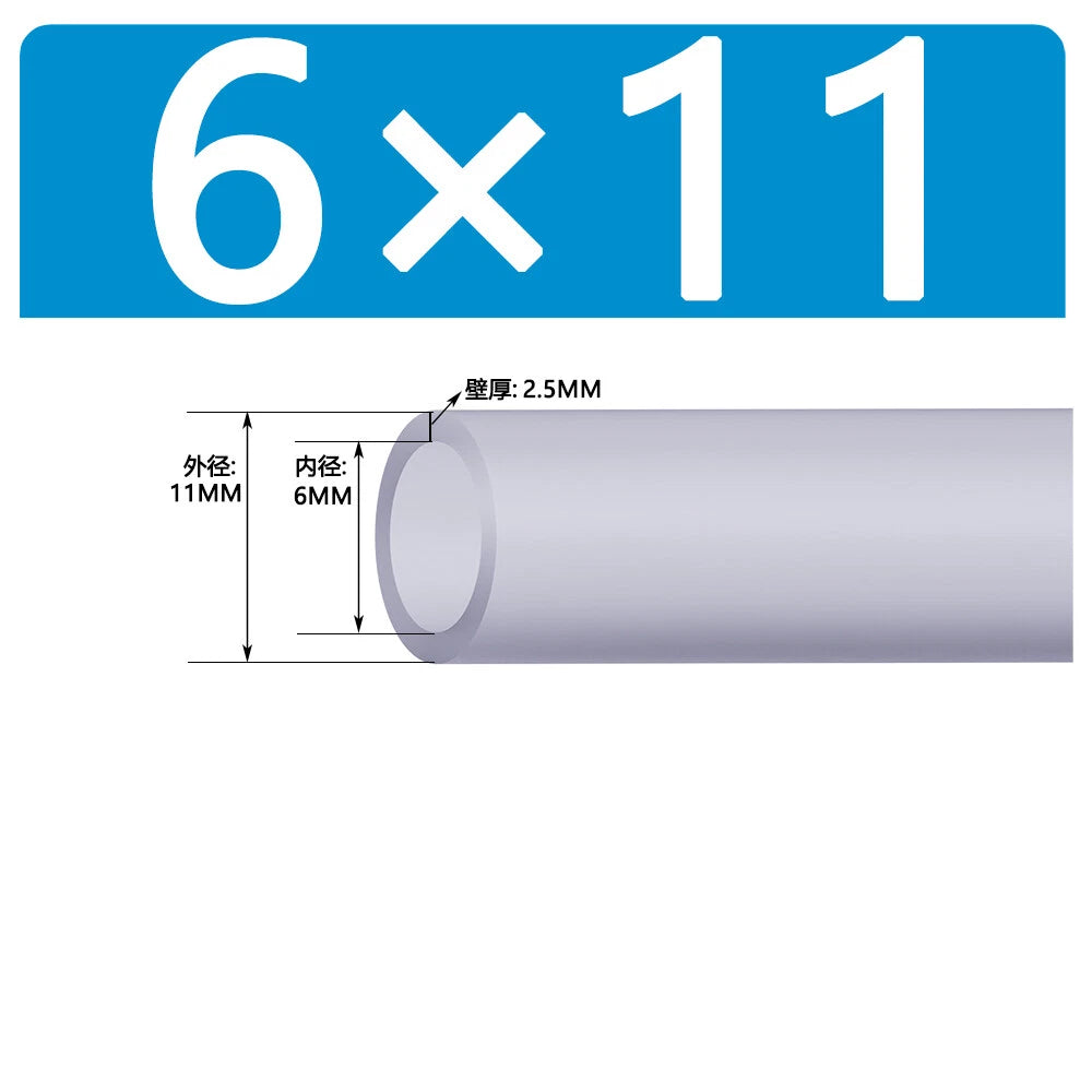 Food Grade Clear Silicone Tube Beer Milk Hose Pipe Soft Rubber ID 0.5mm - 38mm