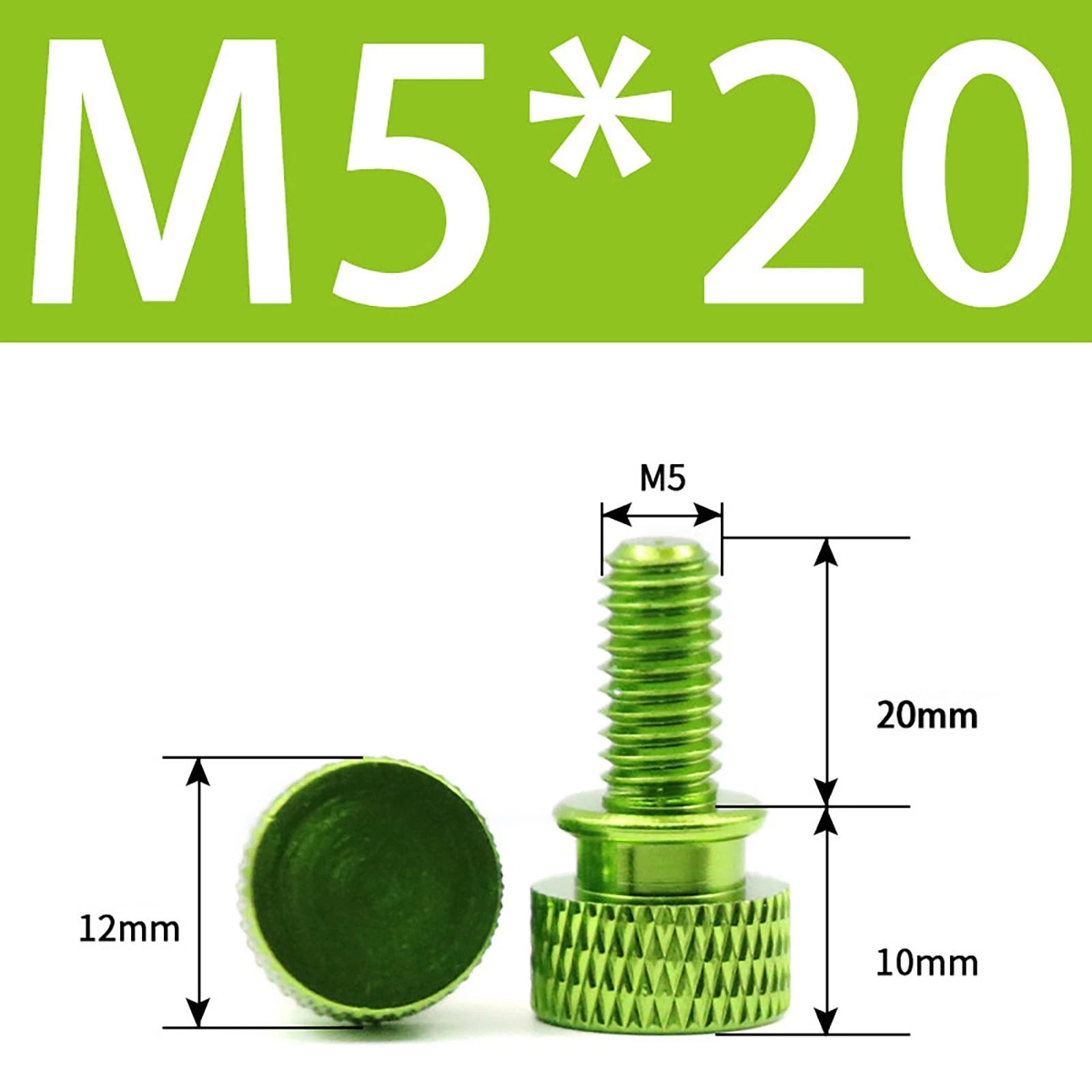 Aluminum Thumb Screws M5 M6 Knurled Hand Bolts Anodized PC Case Hobby DIY Stock