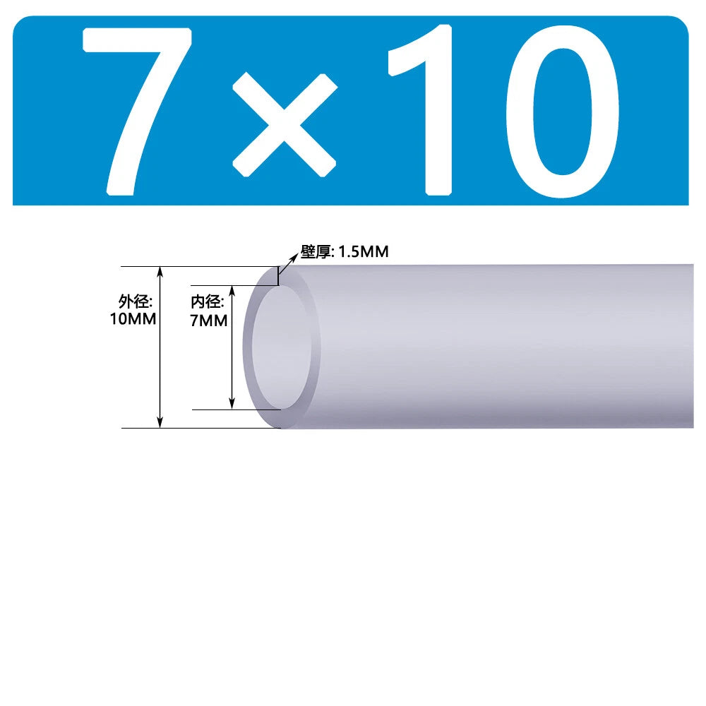 Food Grade Clear Silicone Tube Beer Milk Hose Pipe Soft Rubber ID 0.5mm - 38mm