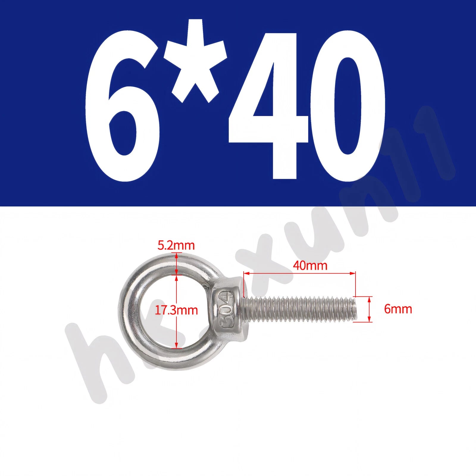 M3 M4 M5 M6 M8 M10 M12 TO M24 LIFTING EYE NUTS & BOLTS A2-304 STAINLESS STEEL