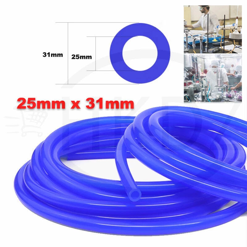 Food Grade Silicone Tubing – Flexible Vacuum Hose Pipe, ID 0.5mm–38mm, Blue