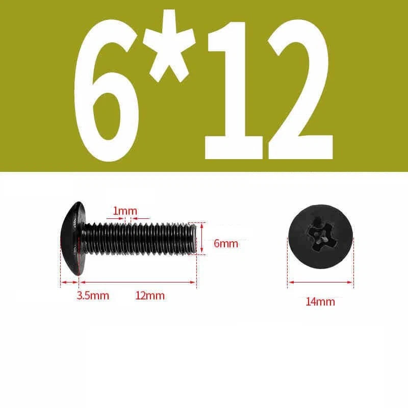 Phillips Pan Head Machine Screws — Nickel Plating & Black Zinc, M2–M6, 10 or 25 Pcs