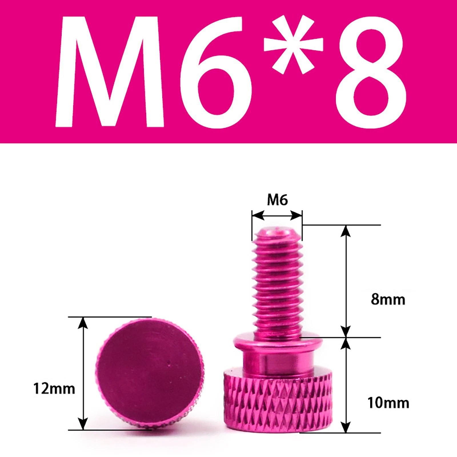 Aluminum Thumb Screws M5 M6 Knurled Hand Bolts Anodized PC Case Hobby DIY Stock